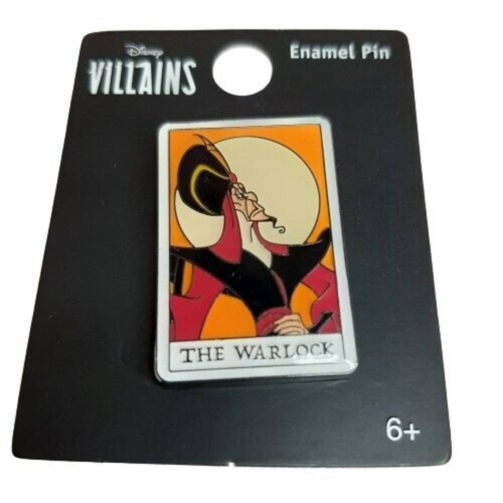 Disney Loungefly Aladdin Jafar The Warlock Tarot enamel pin New on Card